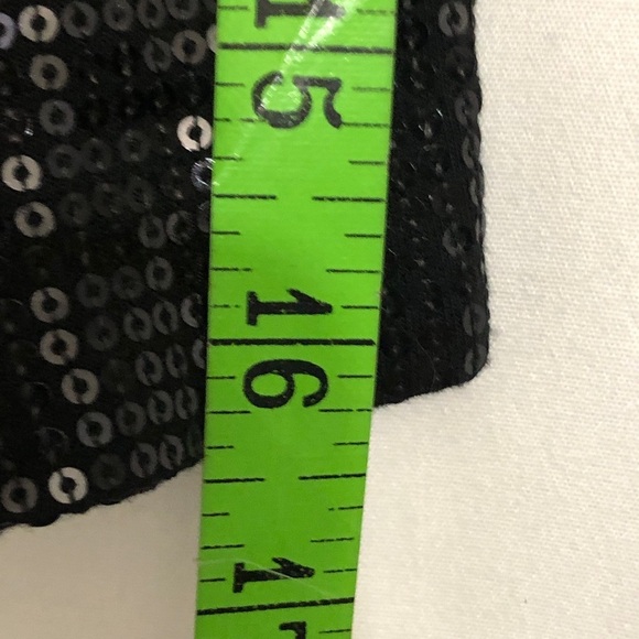 - Womens Black Sequins Dress. Extra Small. Like New. Stretchy. 12” pit to … - Picture 5 of 8